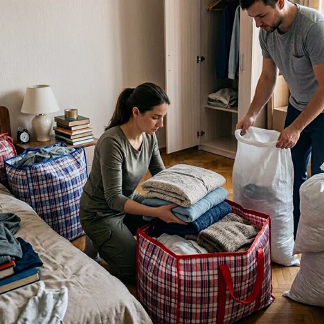 Saci pentru lucruri voluminoase la mutare